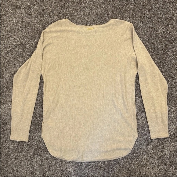 Michael Kors Women's Long Sleeves Tunic Sweater Oatmeal Size S - Small - NWT $98 - Picture 5 of 13